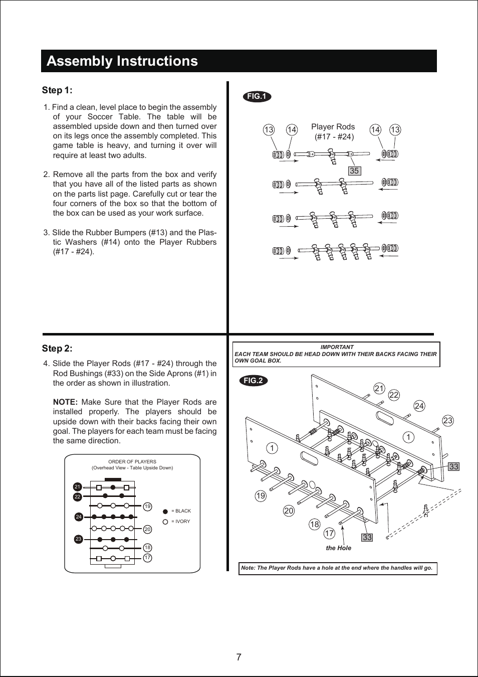 Assembly instructions | Medal Sports YSLSUIG3003/AC25800 User Manual | Page 8 / 13