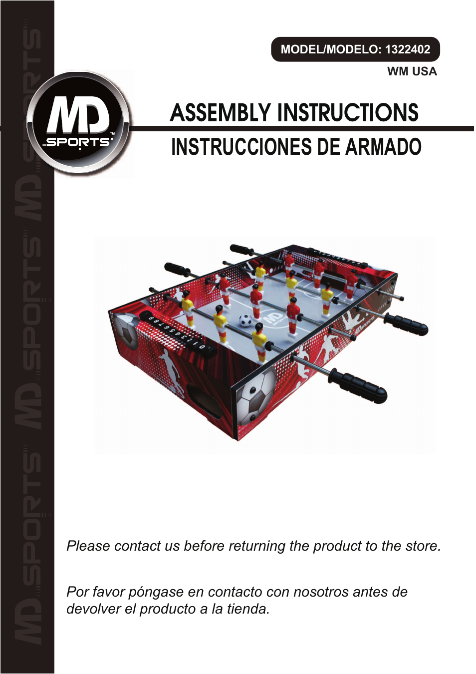 Medal Sports WMUS1322402 User Manual | 7 pages