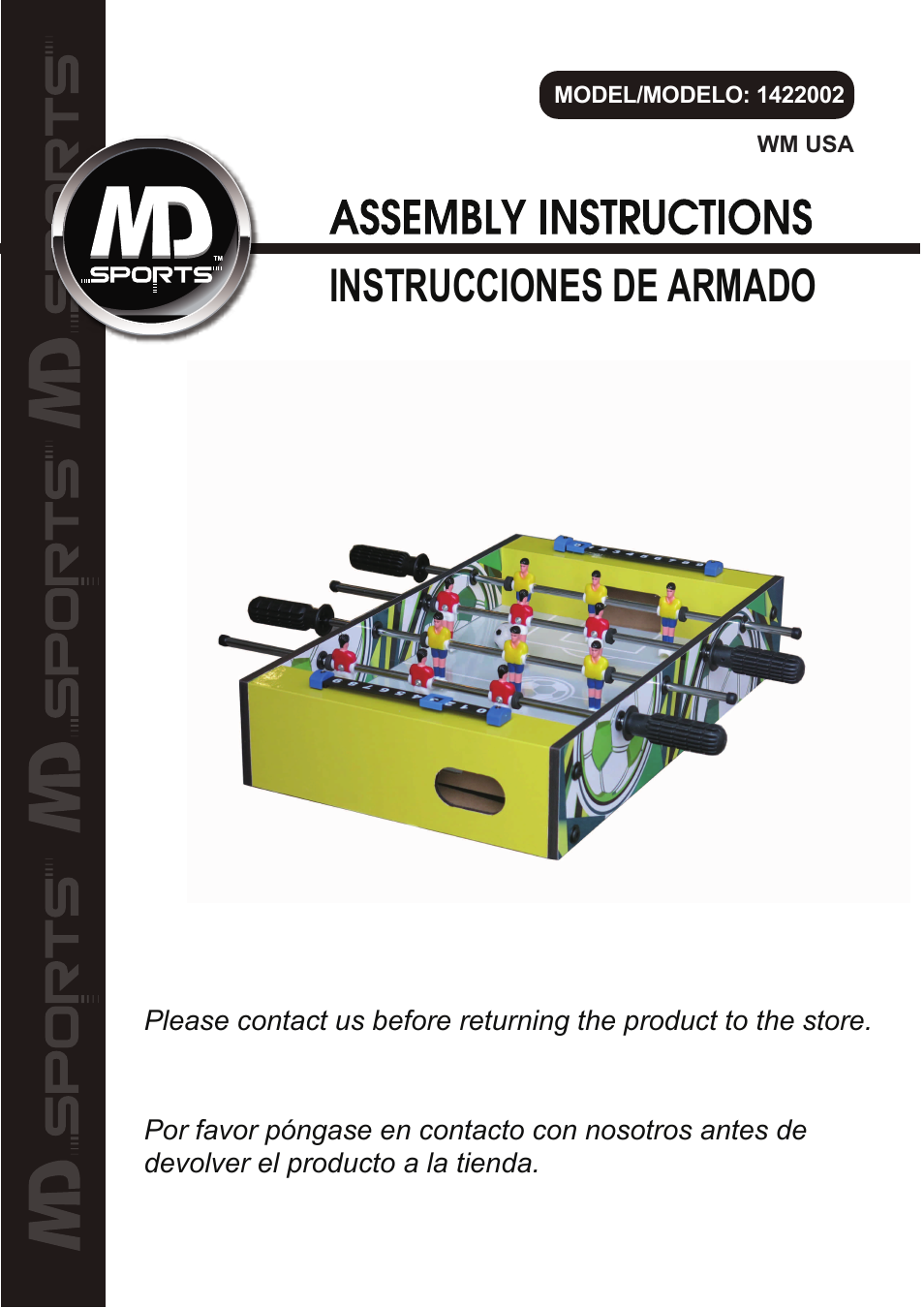 Medal Sports WM domestic 1422002 User Manual | 7 pages