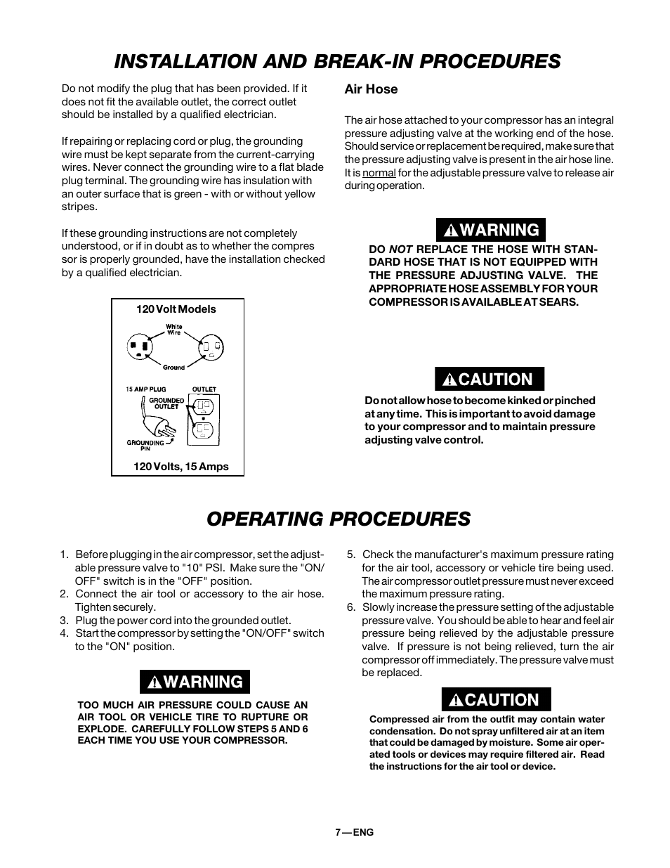 DeVillbiss Air Power Company MGP-FAC100-1 User Manual | Page 7 / 12