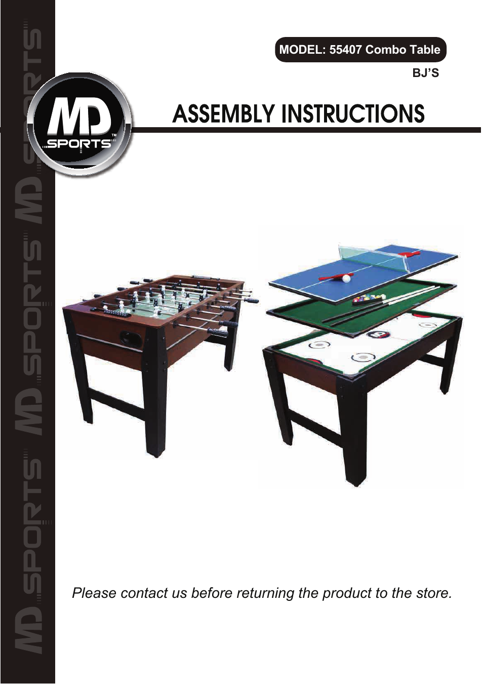 Medal Sports BJ1355407 User Manual | 13 pages