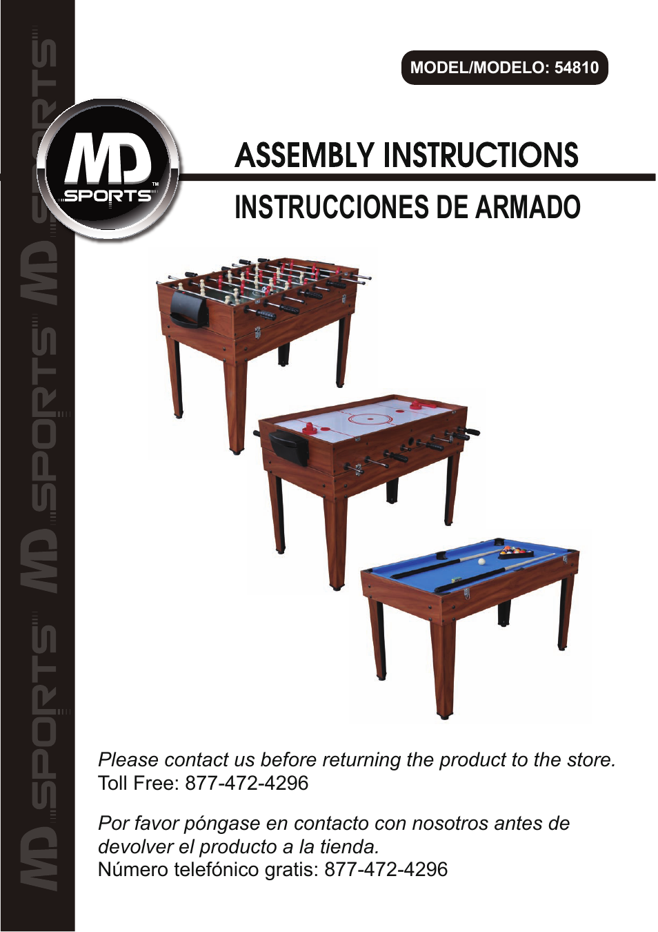 Medal Sports 54810 User Manual | 19 pages