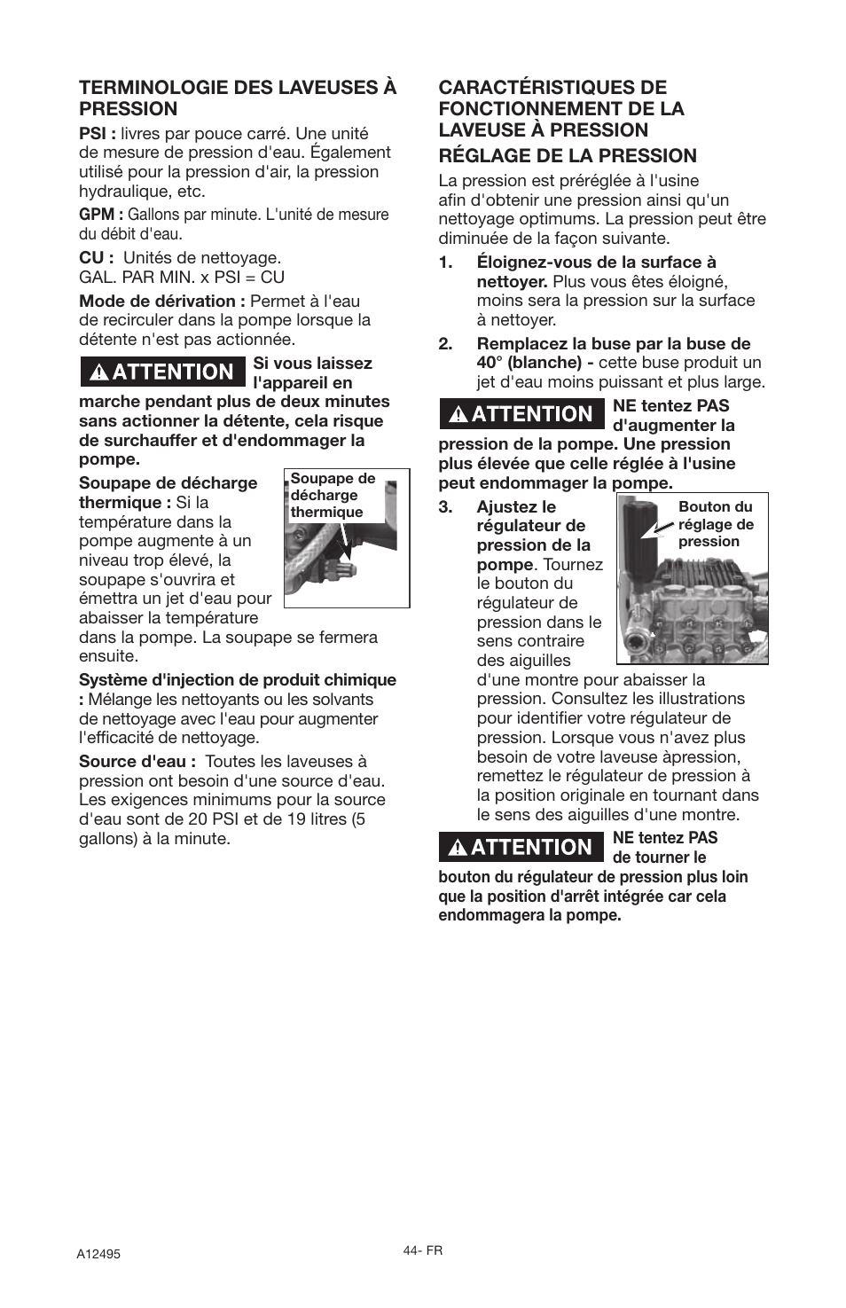 DeVillbiss Air Power Company Pressure Wave A12495 User Manual | Page 44 / 56