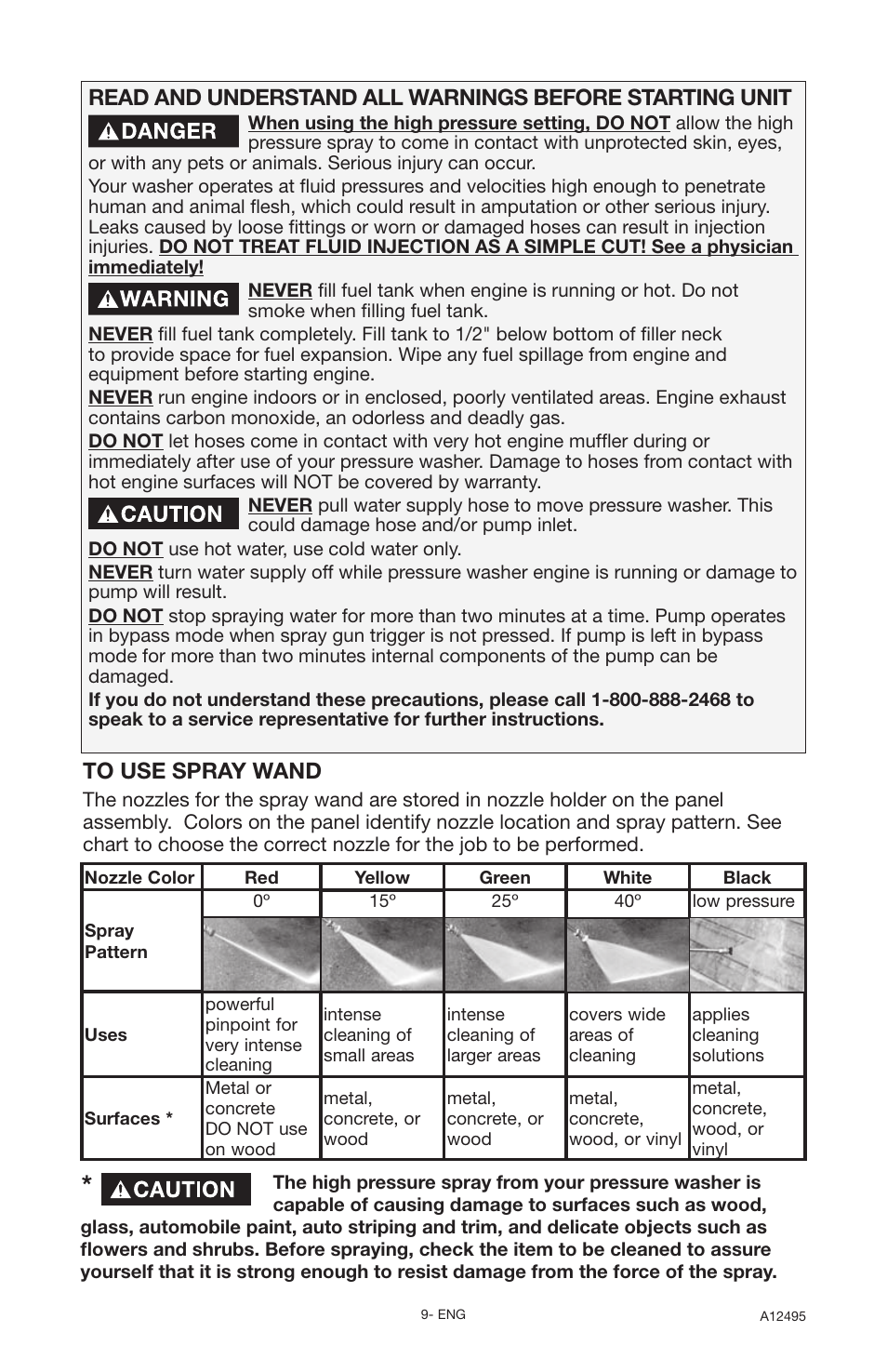 DeVillbiss Air Power Company Pressure Wave A12495 User Manual | Page 9 / 56