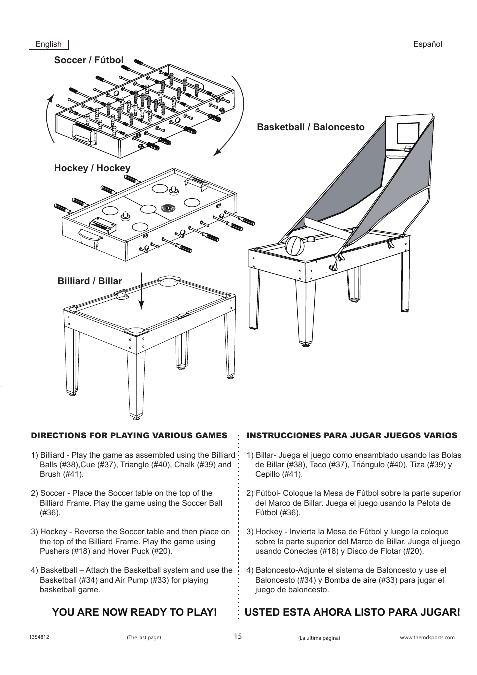 Medal Sports WMUS1354812 User Manual | Page 16 / 16