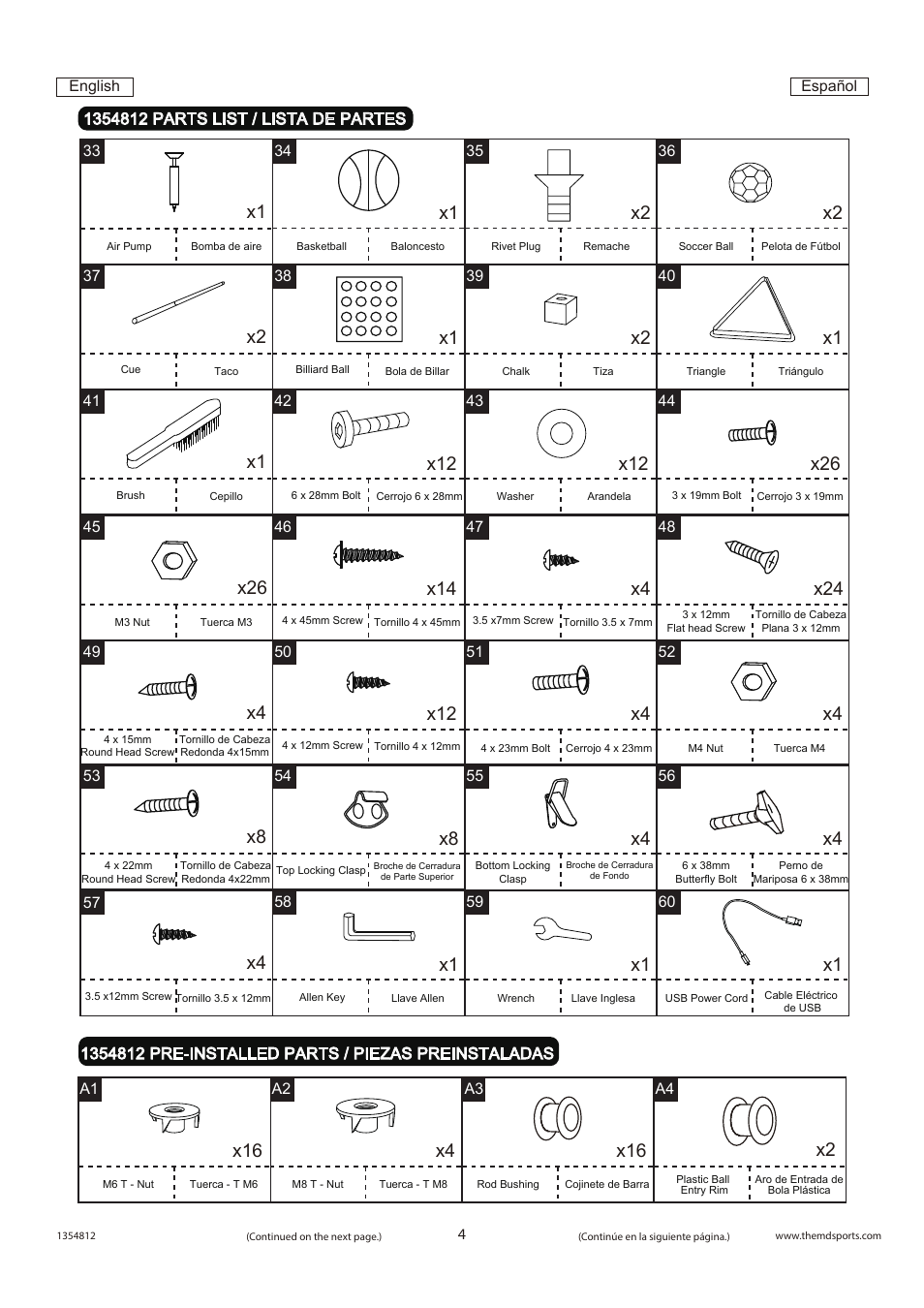 Medal Sports WMUS1354812 User Manual | Page 5 / 16