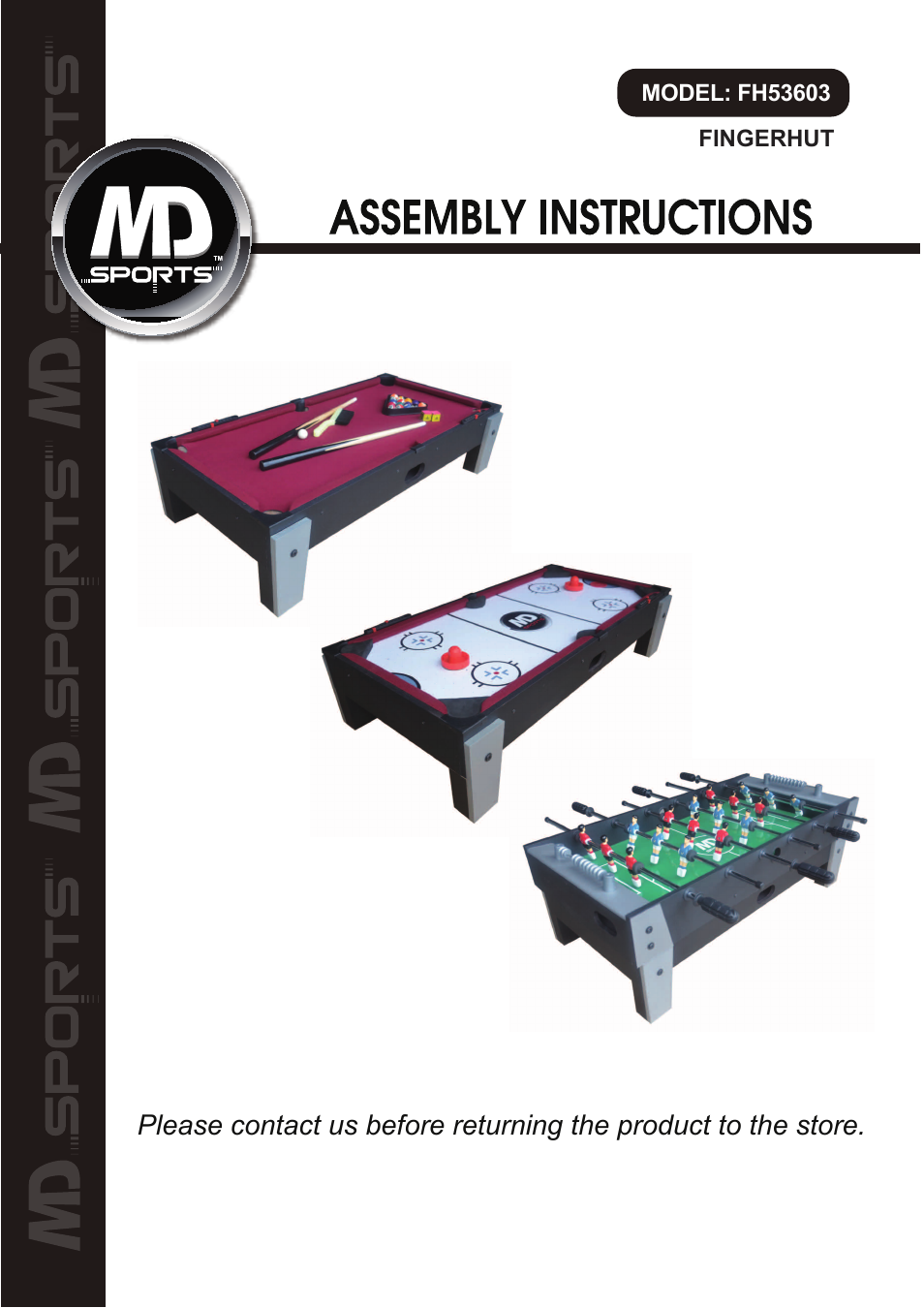 Medal Sports FH53603 User Manual | 14 pages