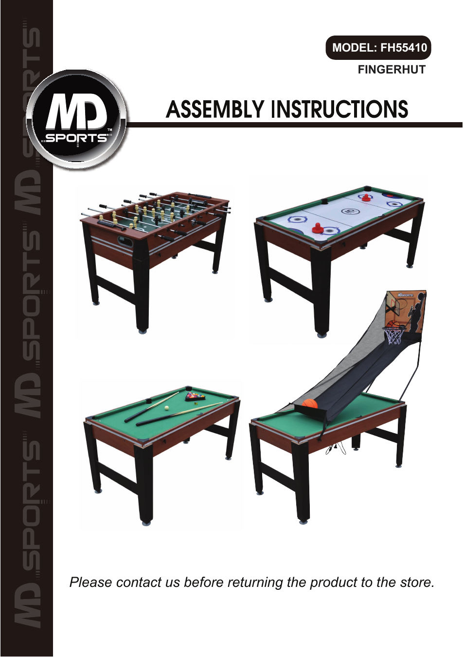 Medal Sports FH55410 User Manual | 15 pages