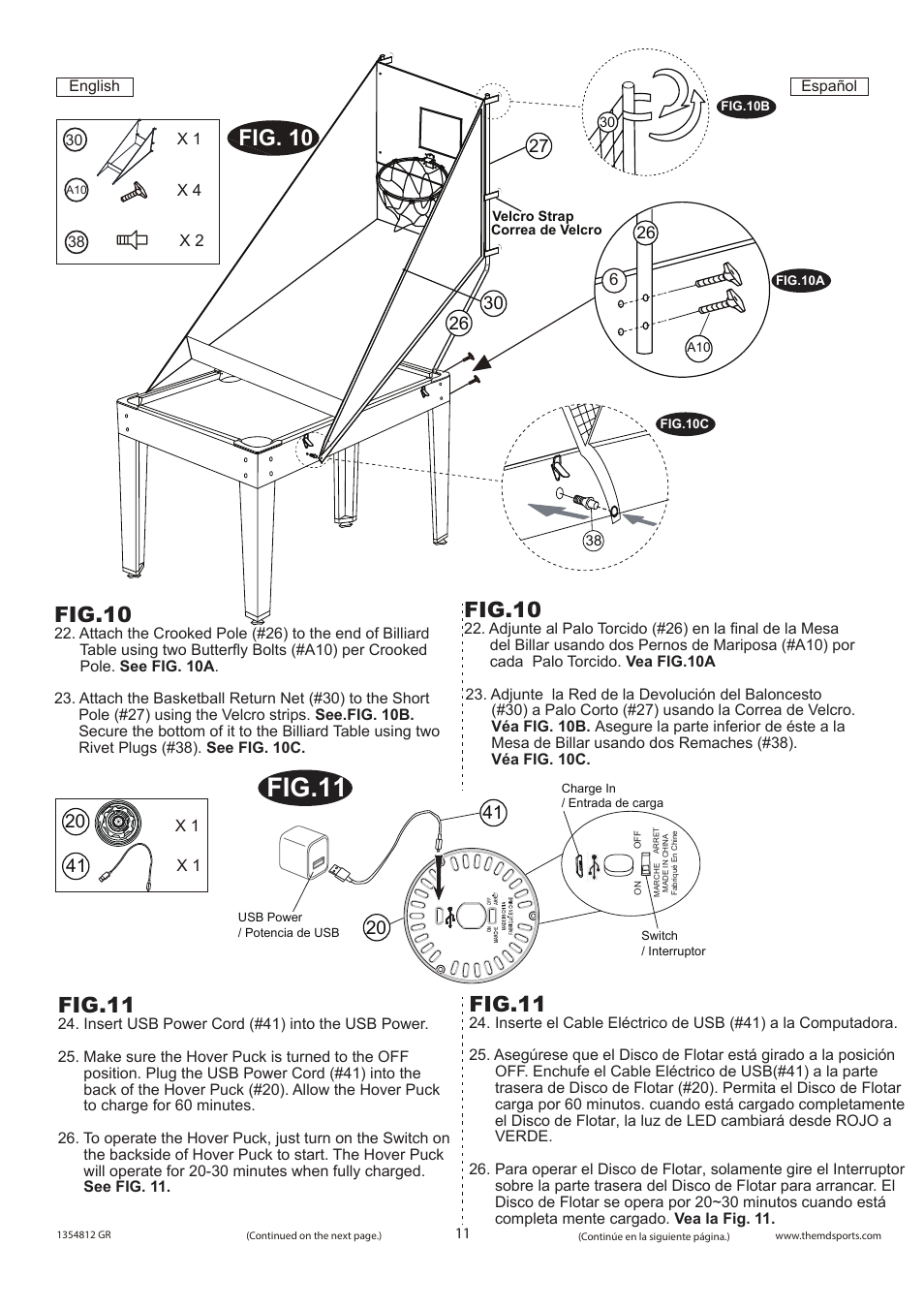 Fig. 10, Fig.10, Fig.11 | Medal Sports WM.com 1354812 GR User Manual | Page 12 / 13