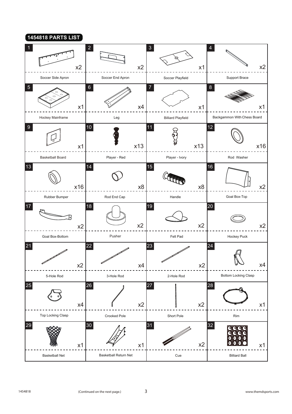 Medal Sports FH1454818 User Manual | Page 4 / 13