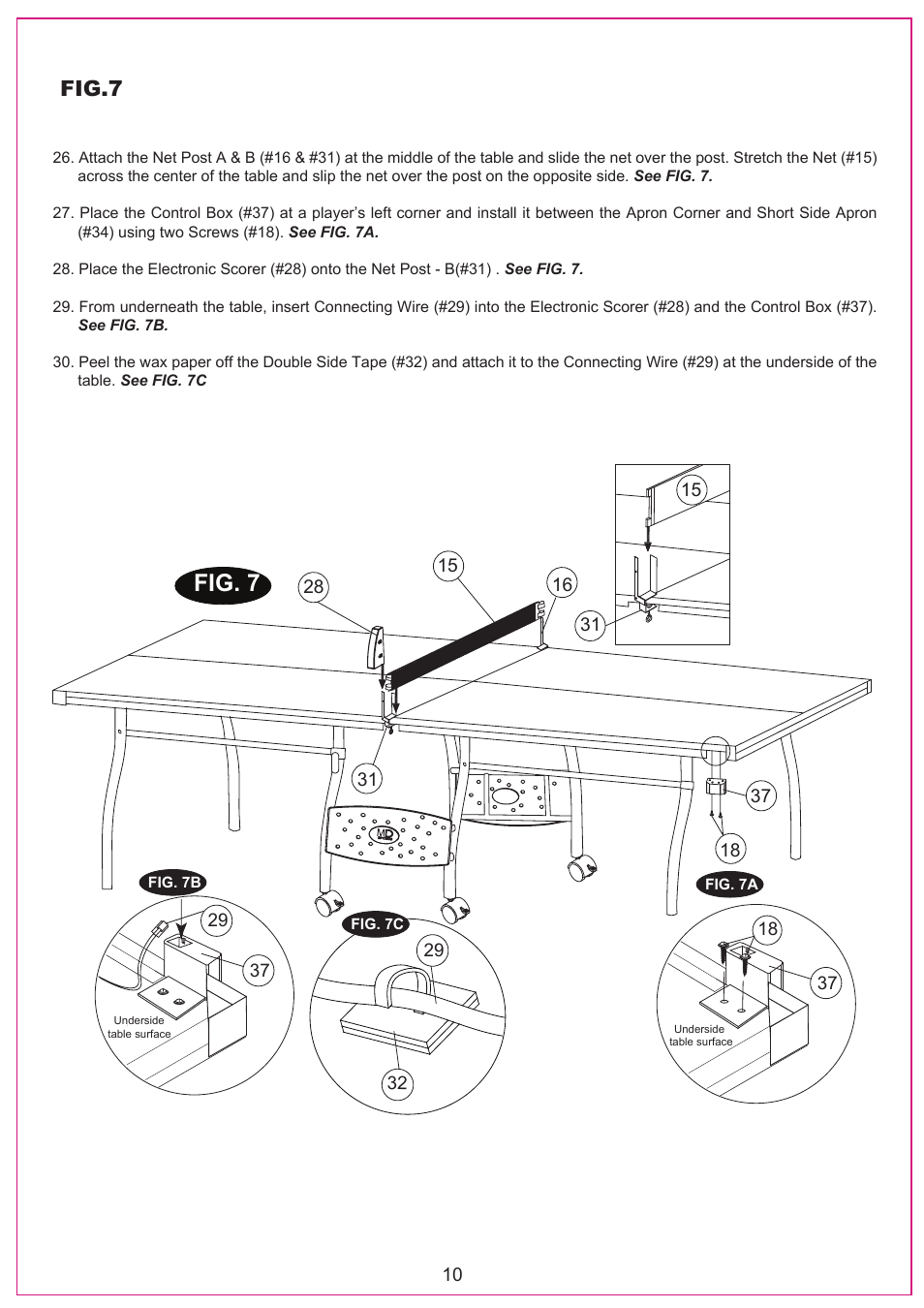 Fig. 7, Fig.7 | Medal Sports DH44109 User Manual | Page 11 / 15