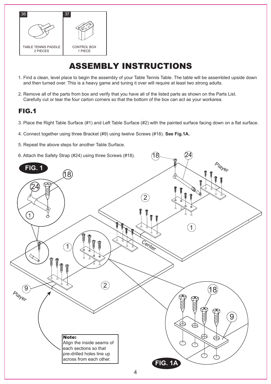 Assembly instructions | Medal Sports DH44109 User Manual | Page 5 / 15