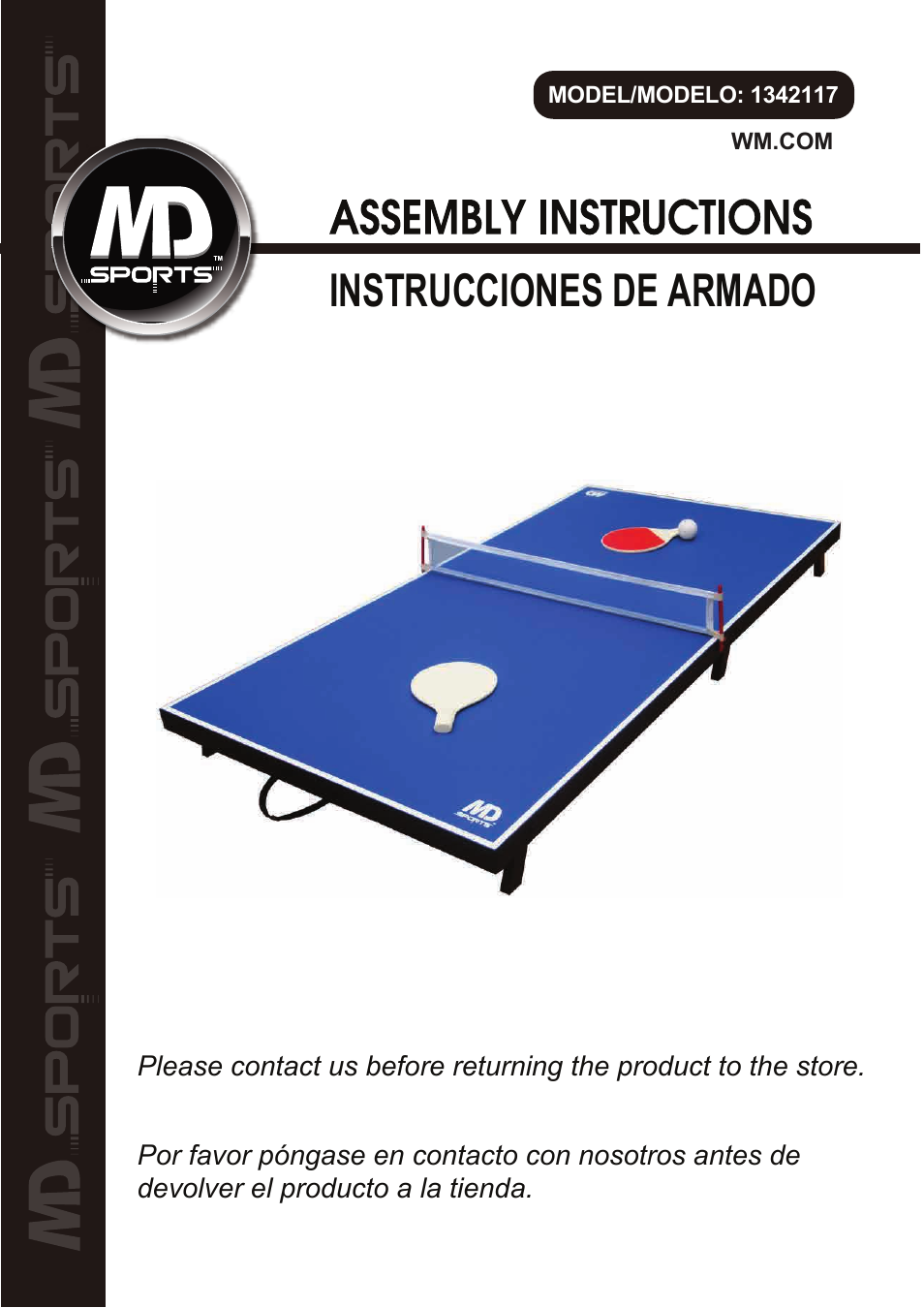 Medal Sports WM.COM1342117 User Manual | 5 pages