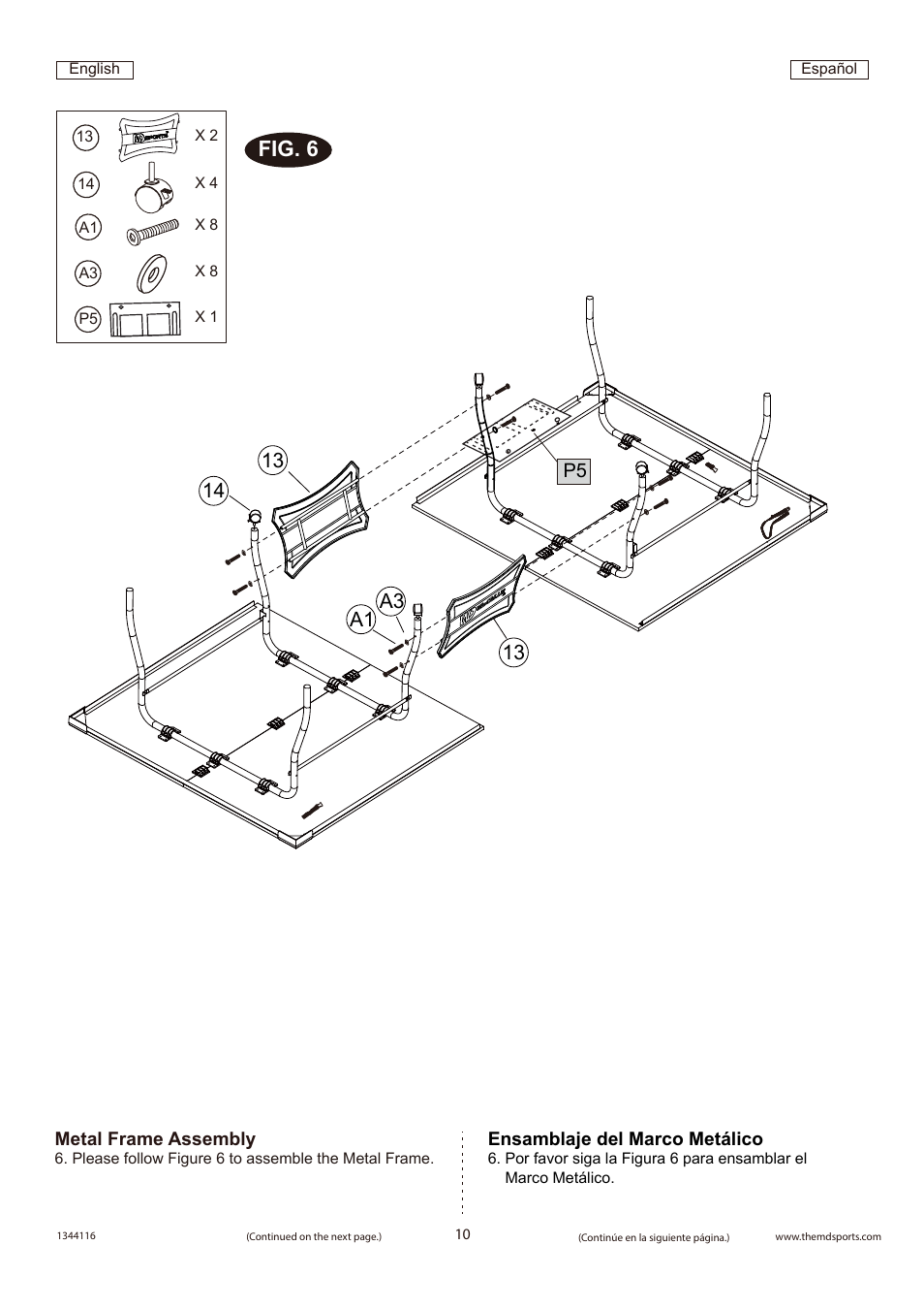 Fig. 6 | Medal Sports WM.COM1344116 User Manual | Page 11 / 17