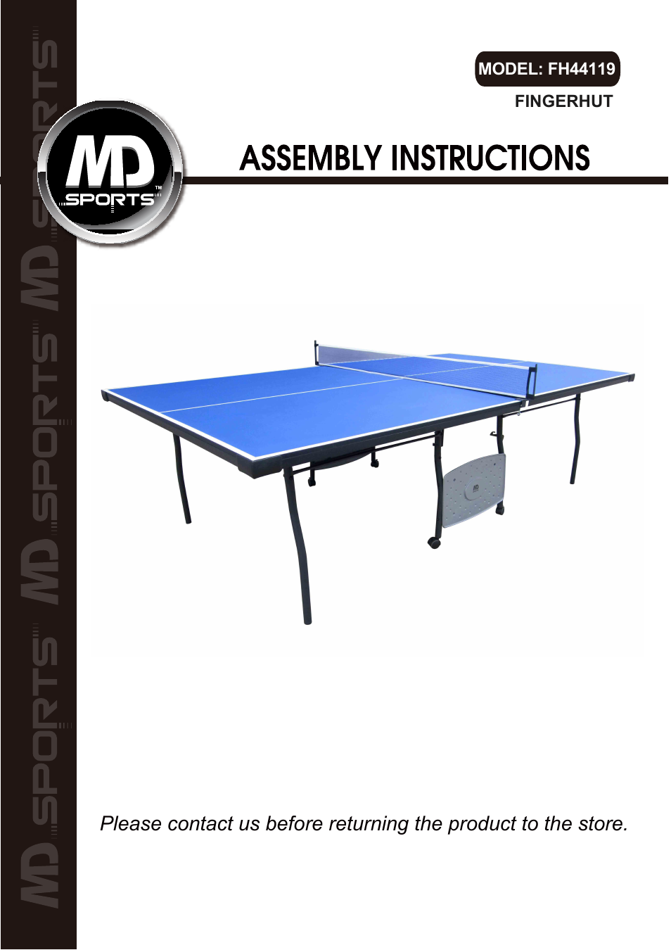 Medal Sports FH44119 User Manual | 15 pages