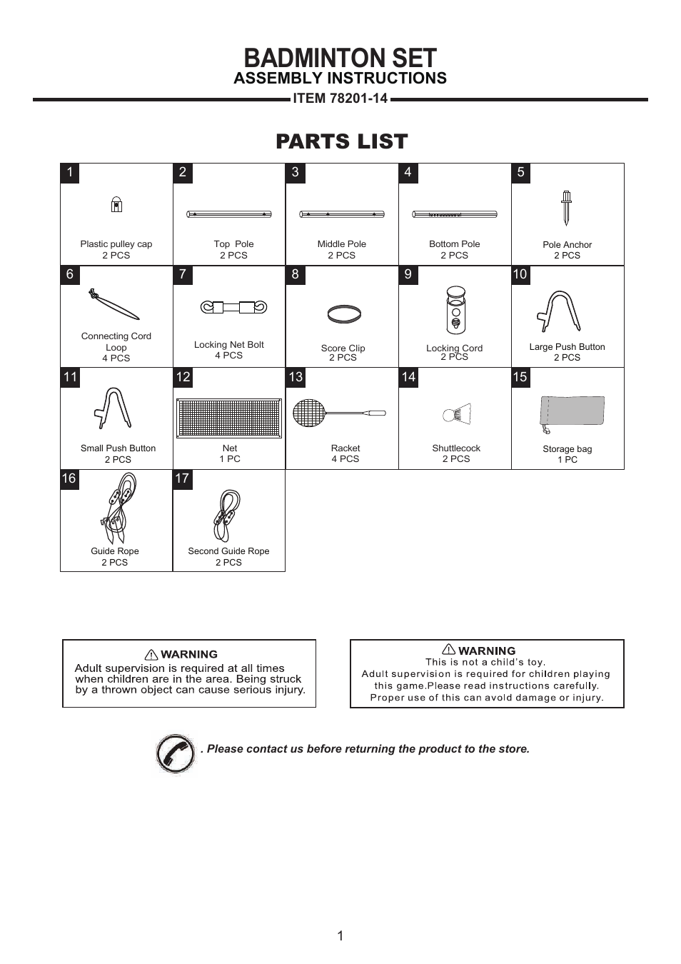 Medal Sports 78201 User Manual | 6 pages