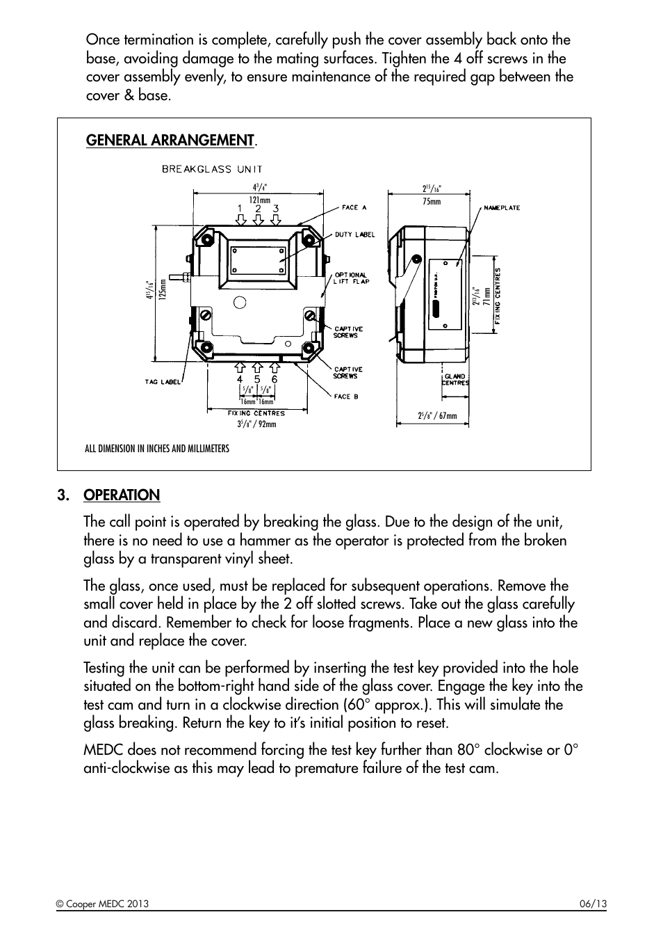 2!, /nce base cover cover | MEDC BG User Manual | Page 3 / 8