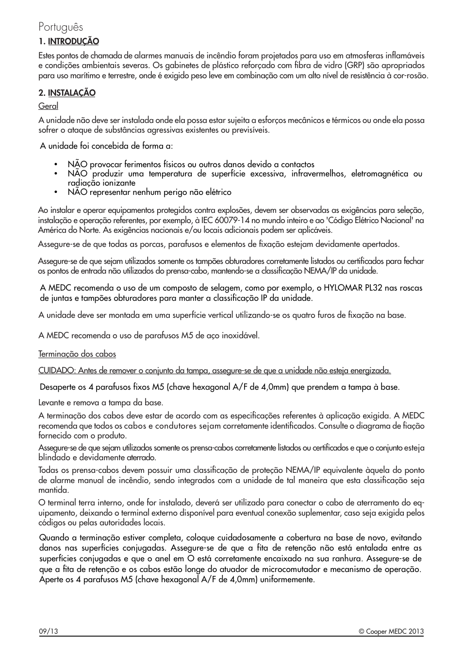 Português | MEDC BG User Manual | Page 18 / 24