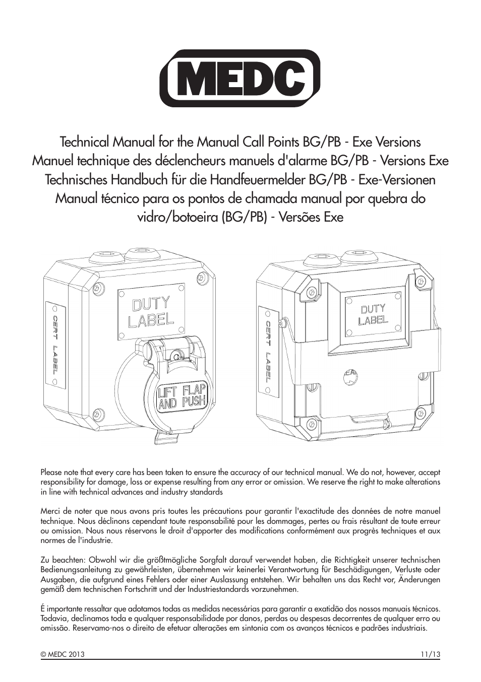 MEDC BG User Manual | 32 pages