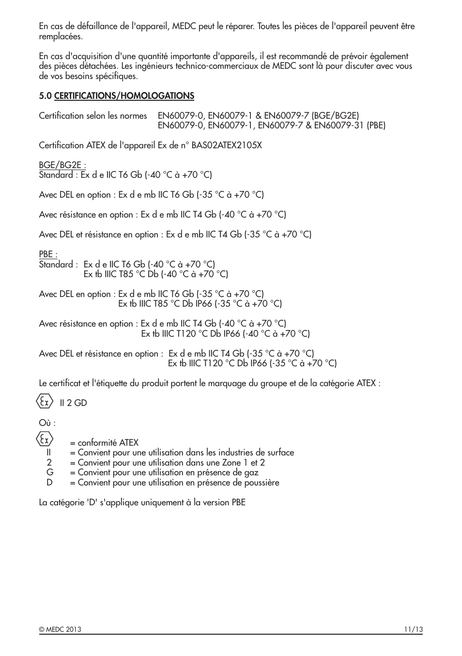 MEDC BG User Manual | Page 13 / 32