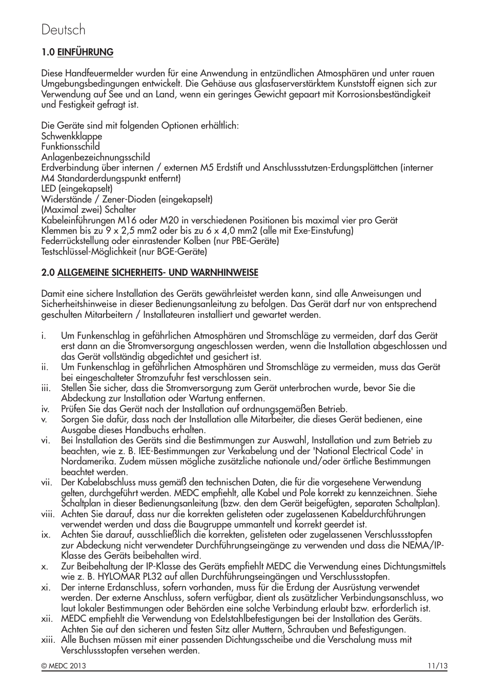 Deutsch | MEDC BG User Manual | Page 17 / 32