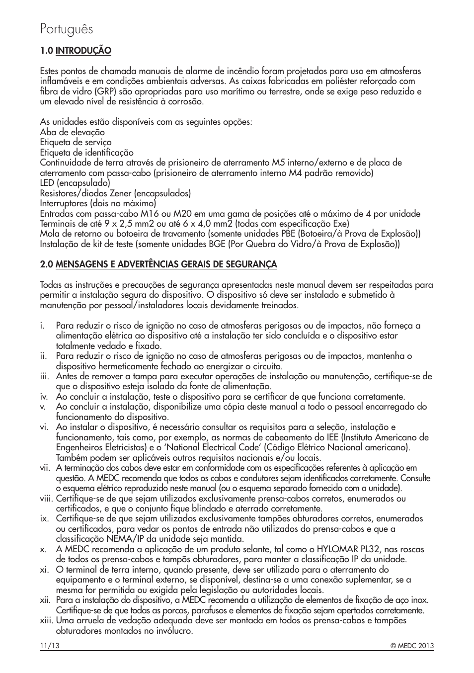 Português | MEDC BG User Manual | Page 24 / 32