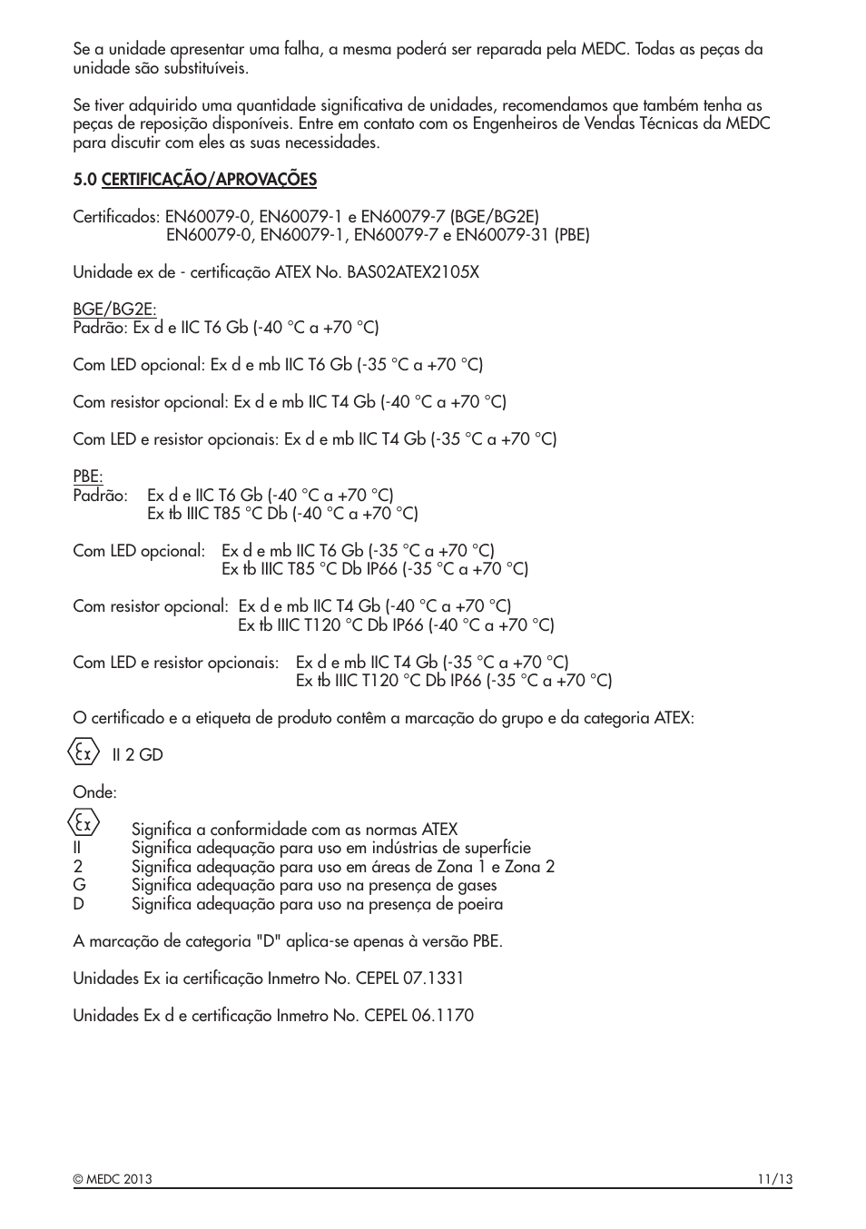 MEDC BG User Manual | Page 27 / 32