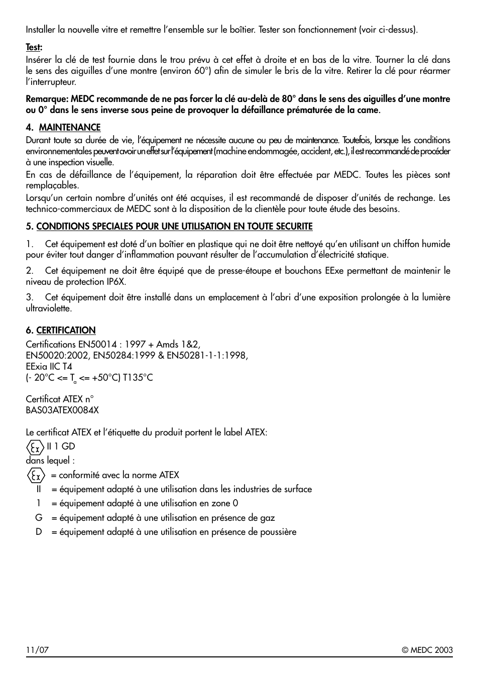 MEDC BG2 User Manual | Page 6 / 12