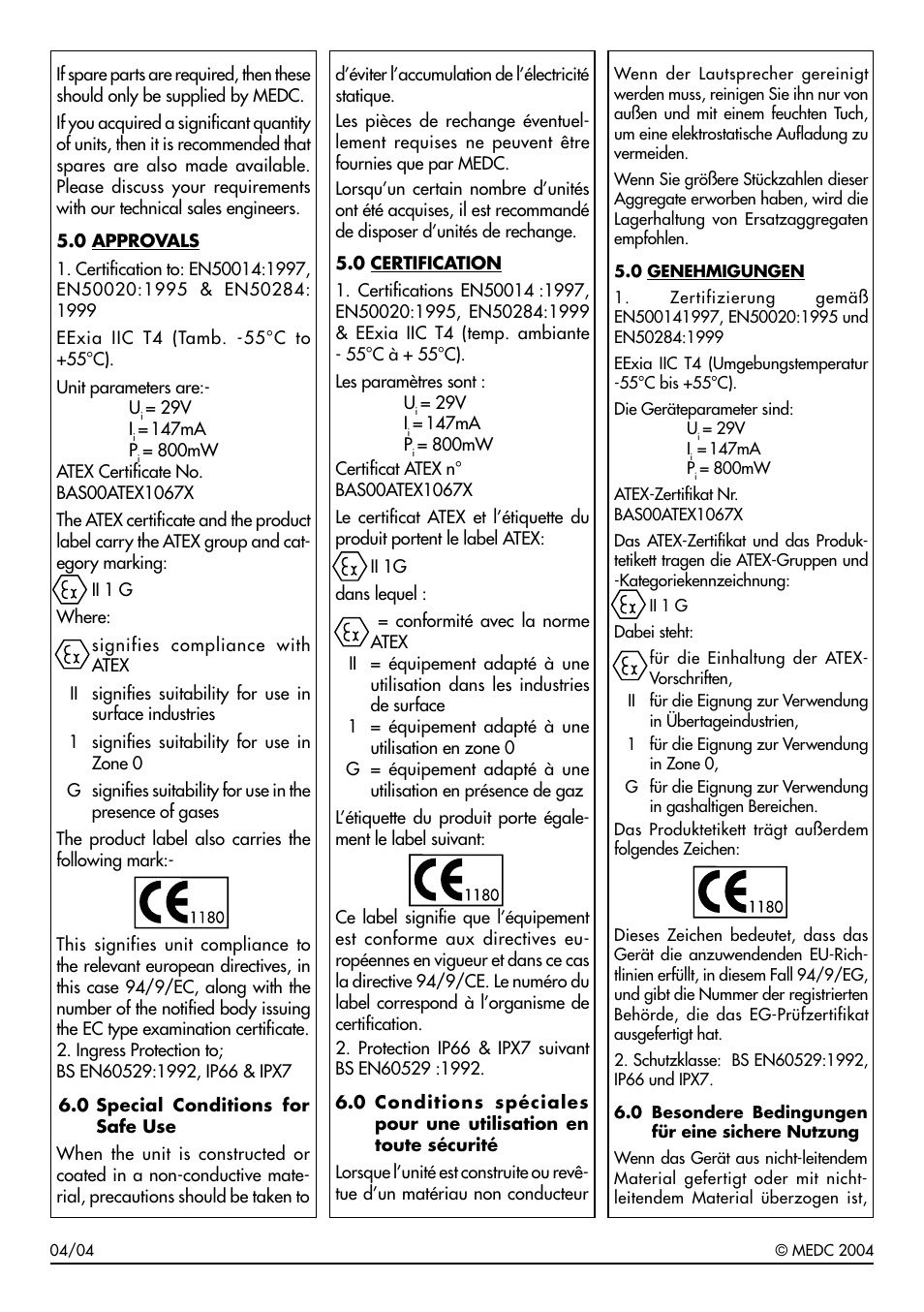 MEDC BG3 User Manual | Page 4 / 8