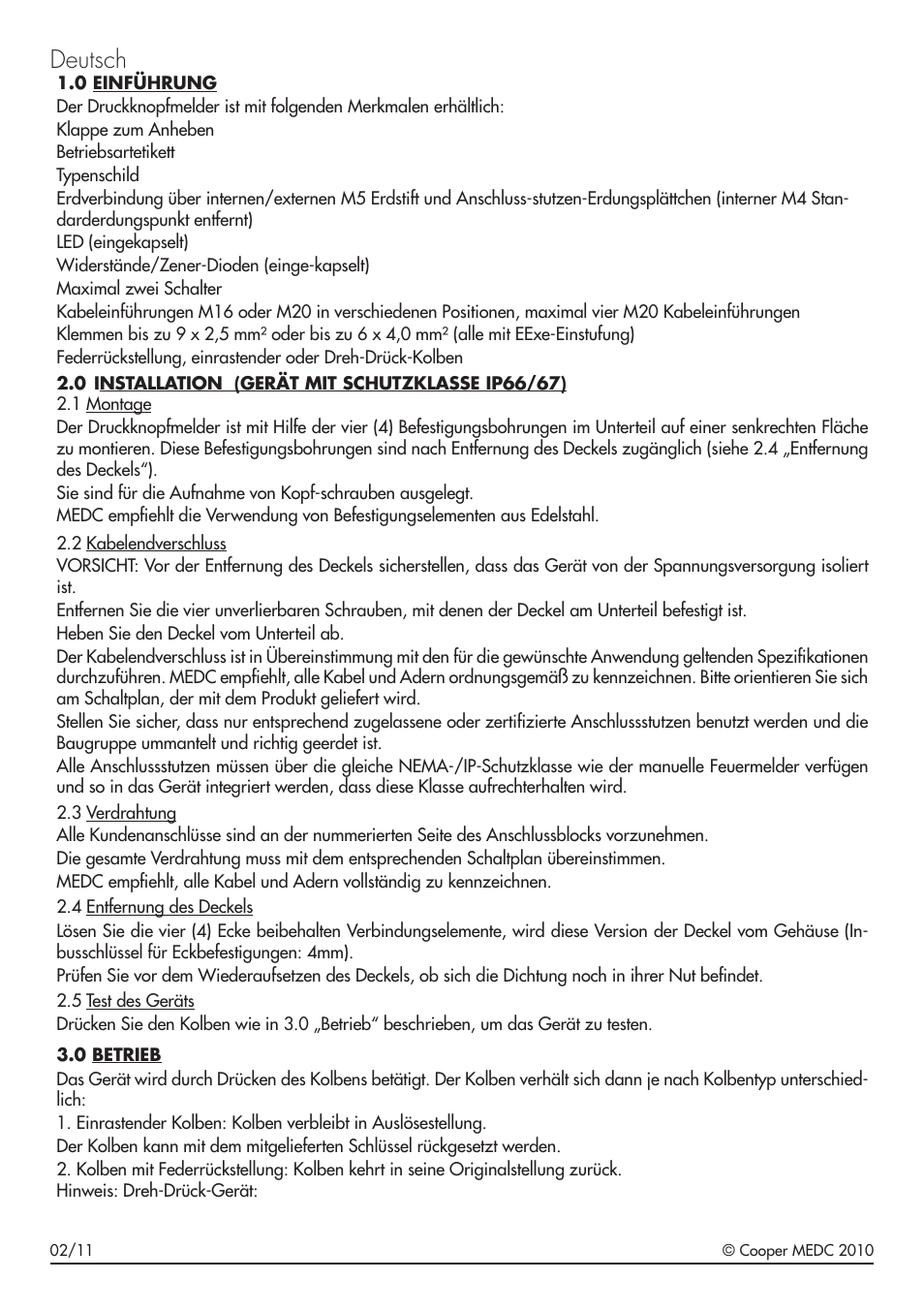 Deutsch | MEDC PB User Manual | Page 6 / 12
