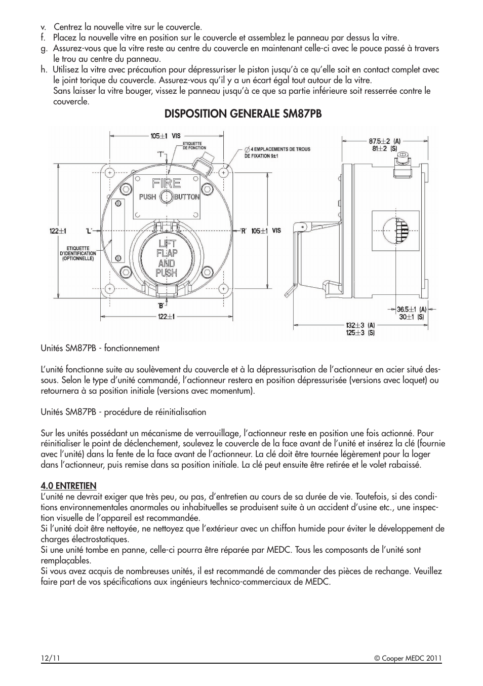 Disposition generale sm87pb | MEDC SM87BG User Manual | Page 14 / 28