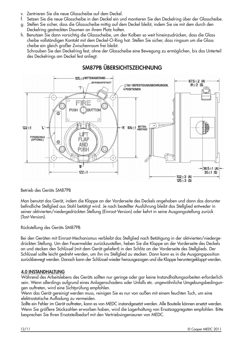 Sm87pb übersichtszeichnung | MEDC SM87BG User Manual | Page 18 / 28