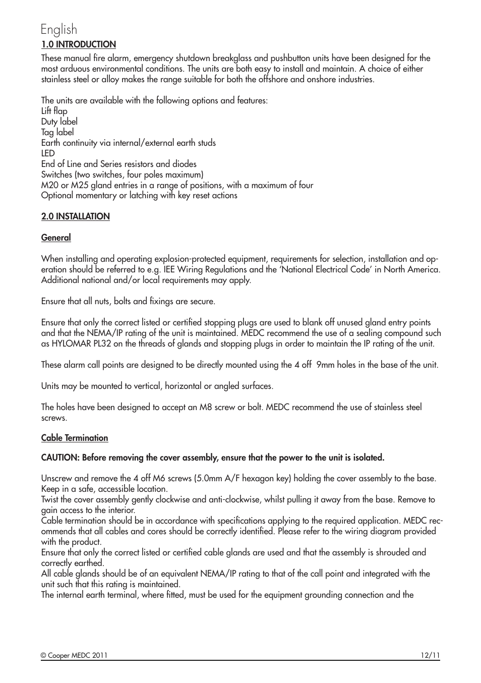 English | MEDC SM87BG User Manual | Page 3 / 28