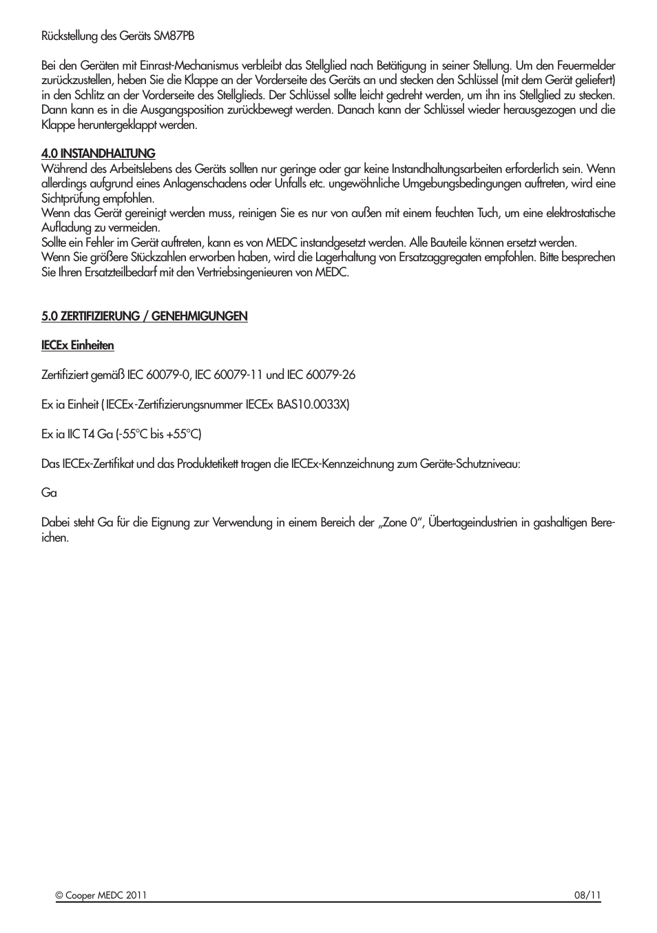 MEDC SM87BG User Manual | Page 18 / 28