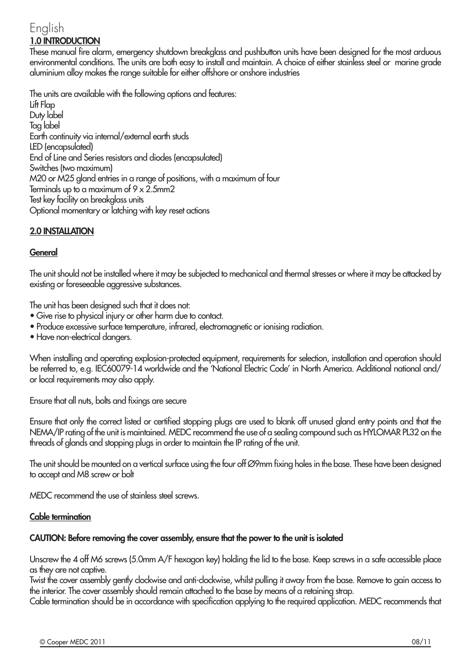 English | MEDC SM87BG User Manual | Page 2 / 28