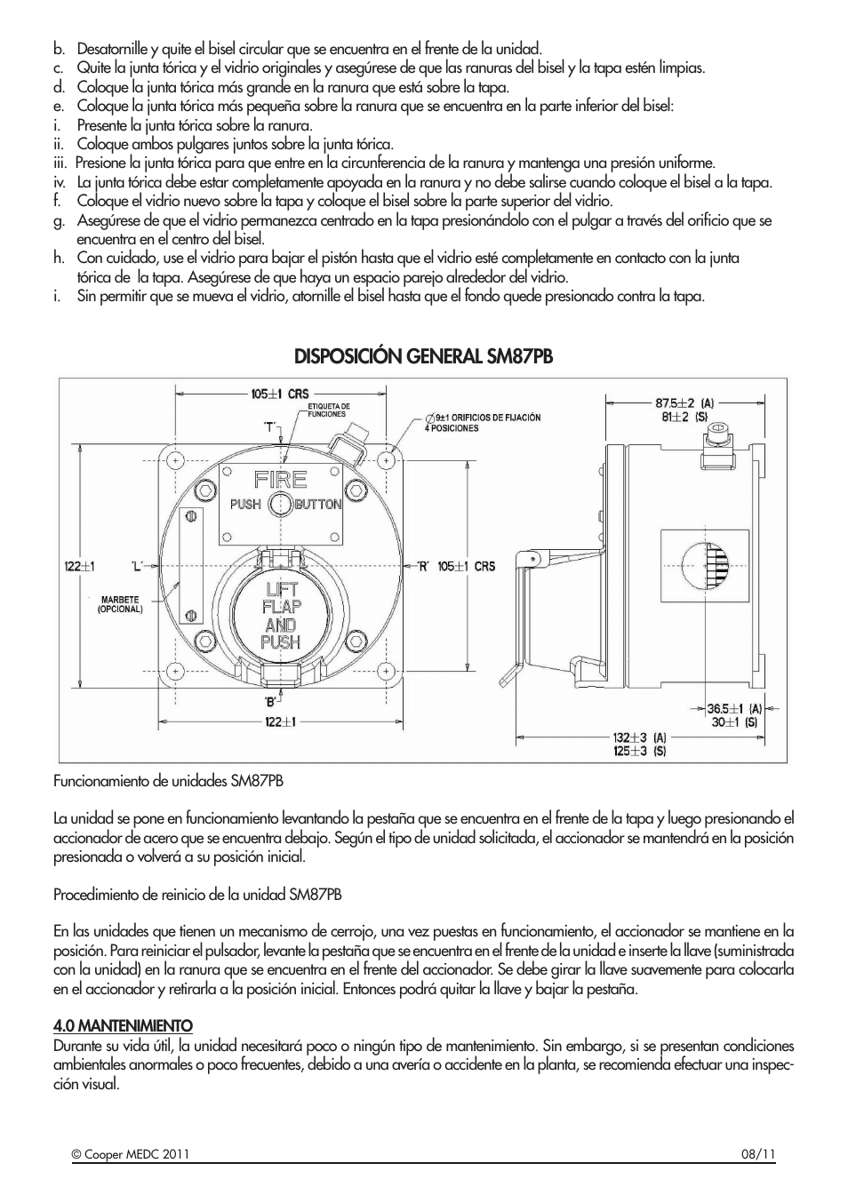 Disposición general sm87pb | MEDC SM87BG User Manual | Page 22 / 28