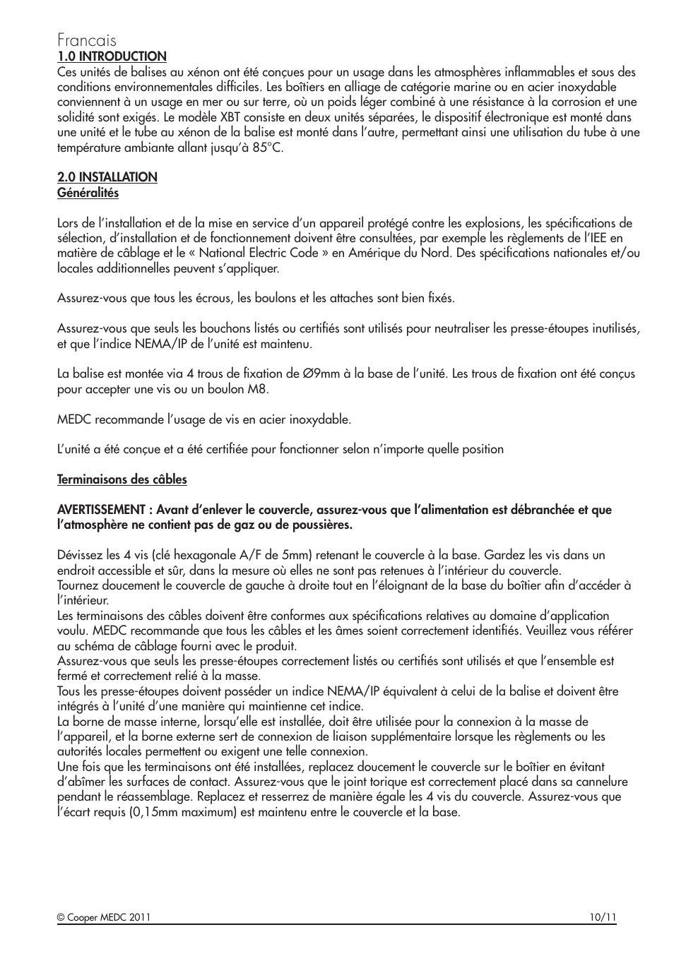 Francais | MEDC SM87HXB User Manual | Page 11 / 28