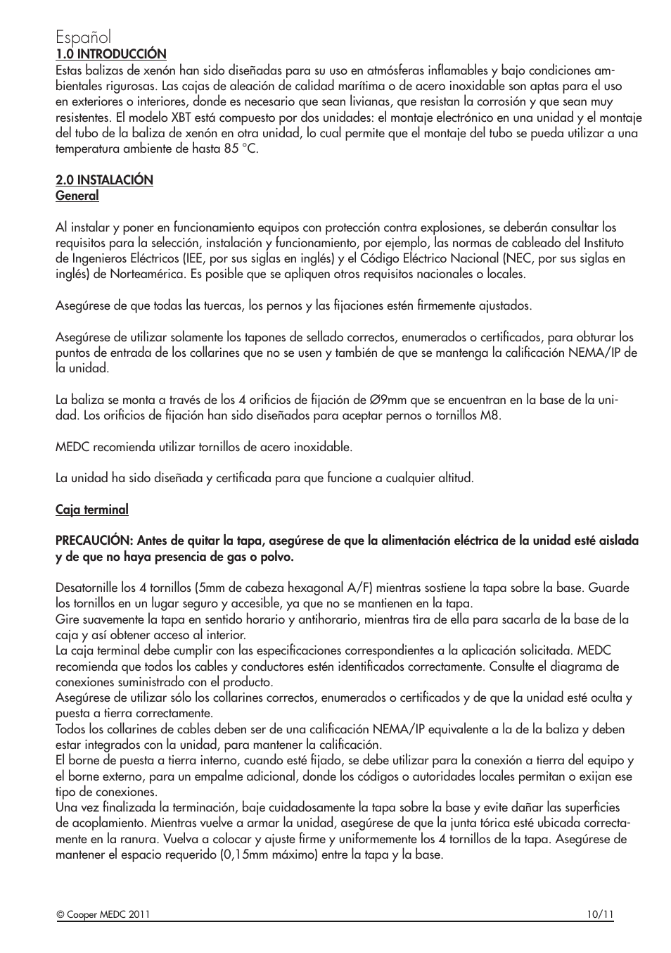 Español | MEDC SM87HXB User Manual | Page 19 / 28