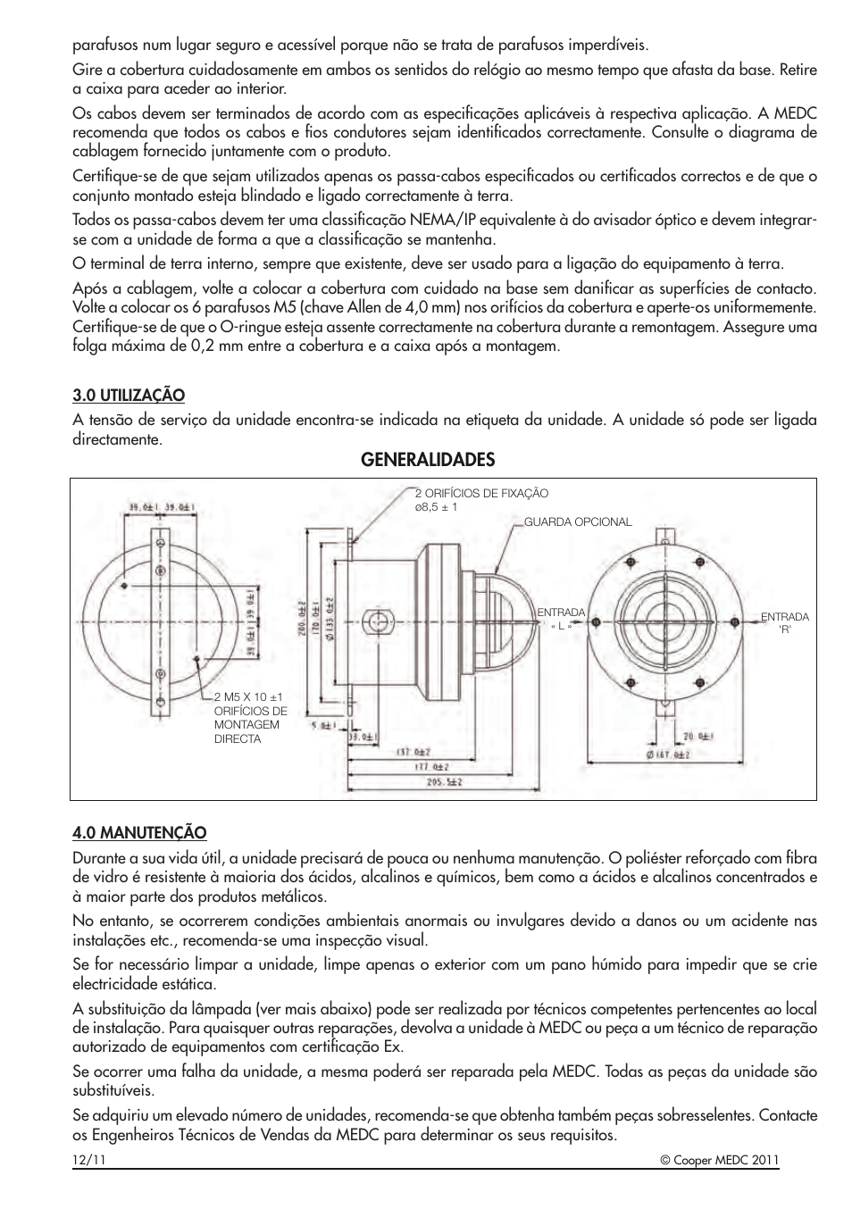 Generalidades | MEDC FB11 User Manual | Page 16 / 20