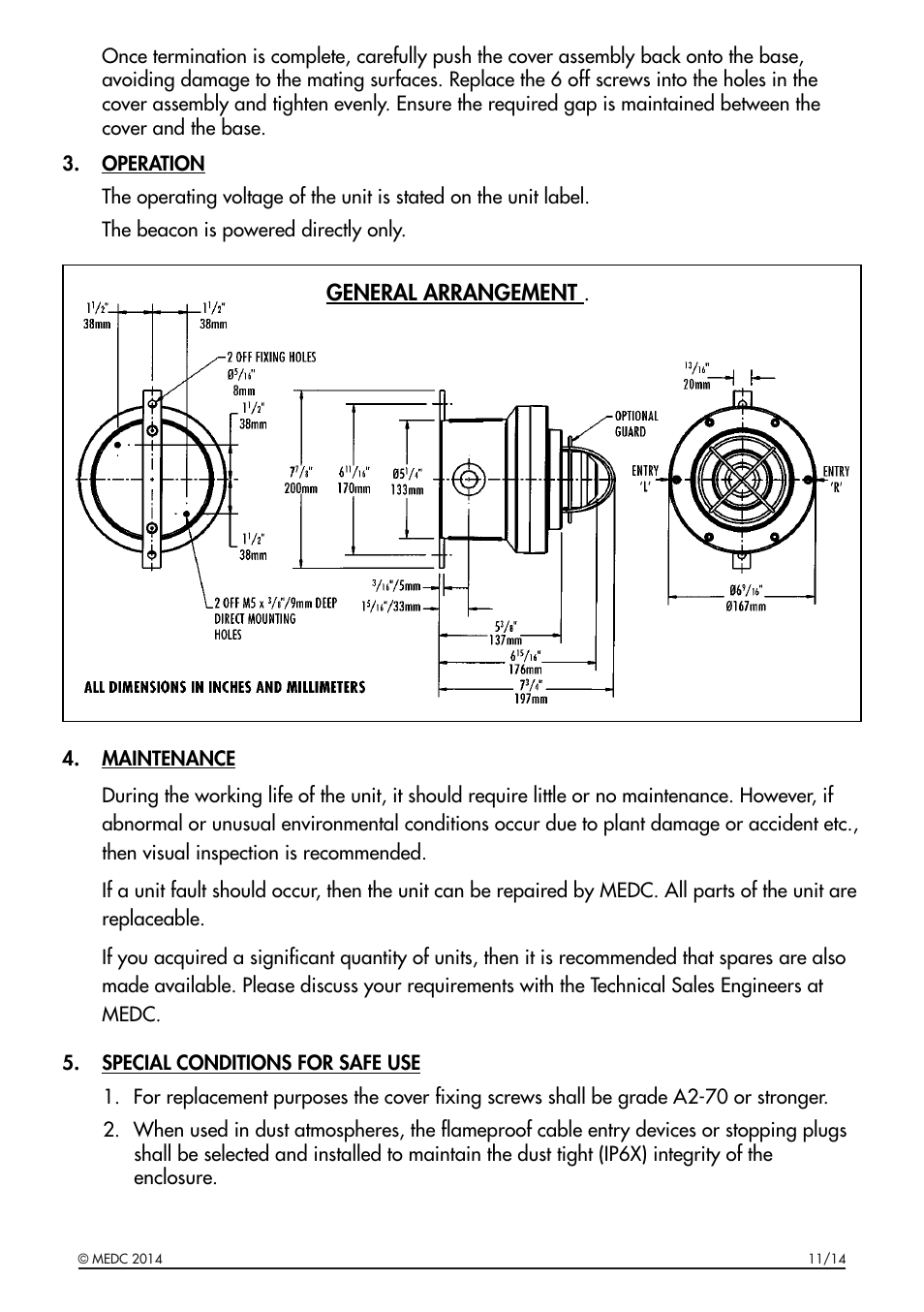 MEDC FB11UL User Manual | Page 3 / 4
