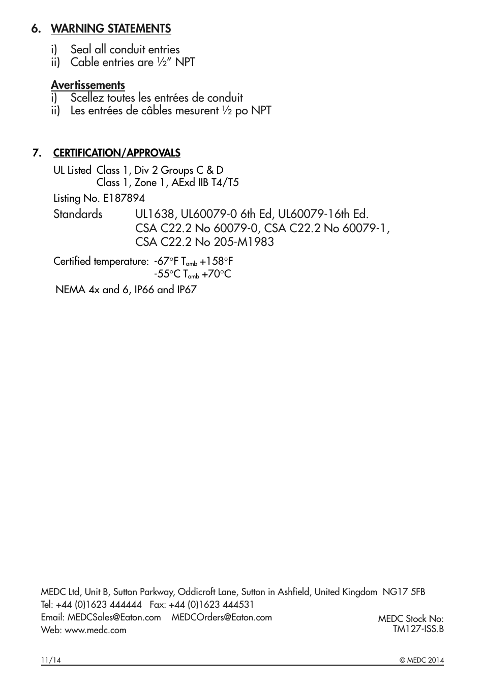 MEDC FB11UL User Manual | Page 4 / 4