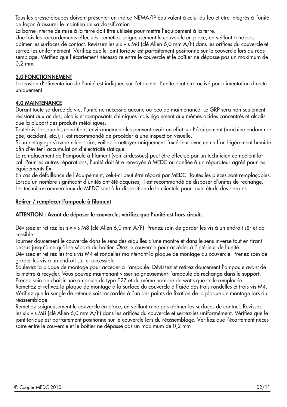 MEDC FB12 User Manual | Page 7 / 20