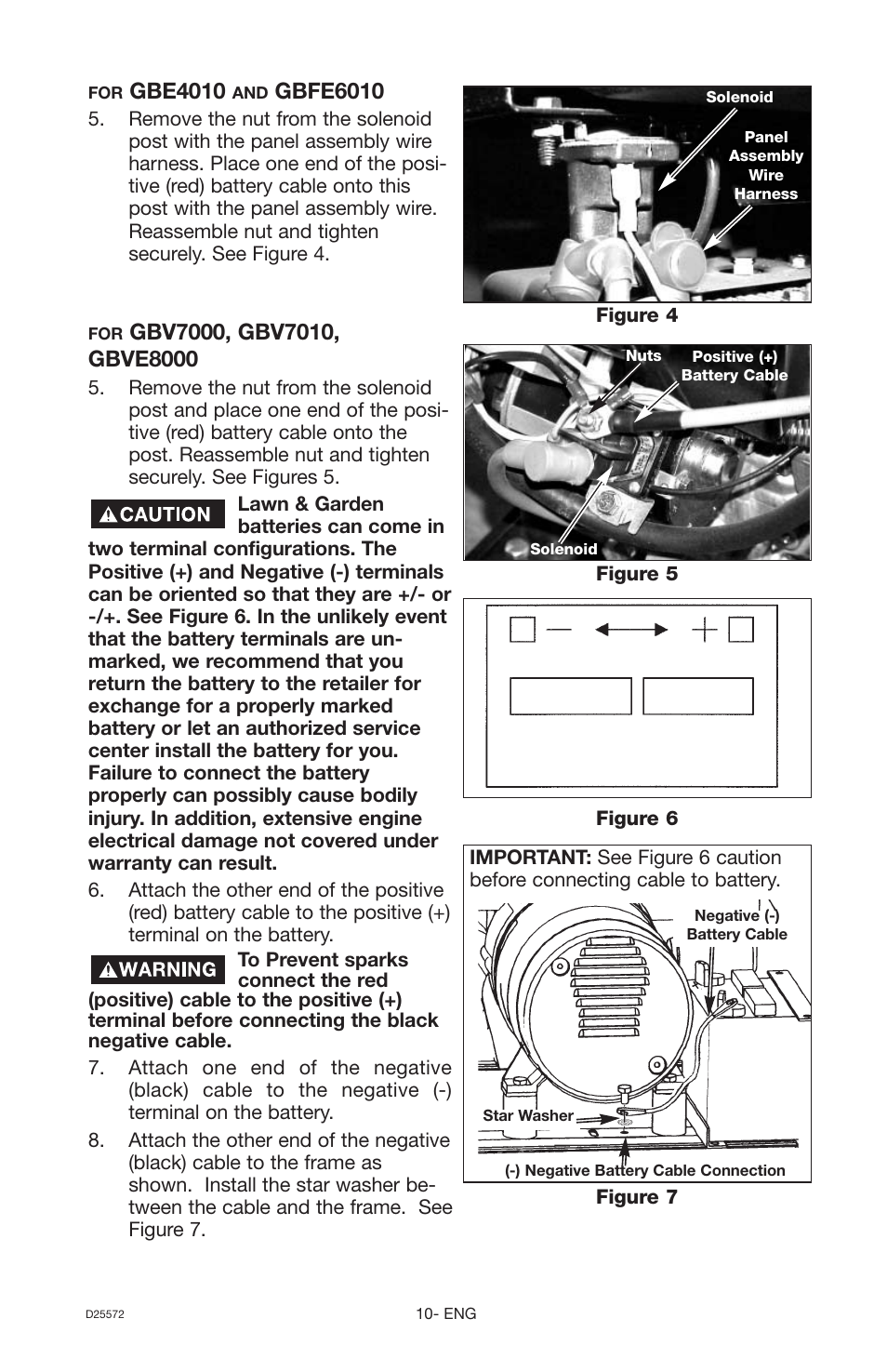 Gbe4010, Gbfe6010 | DeVillbiss Air Power Company D25572 User Manual | Page 10 / 22