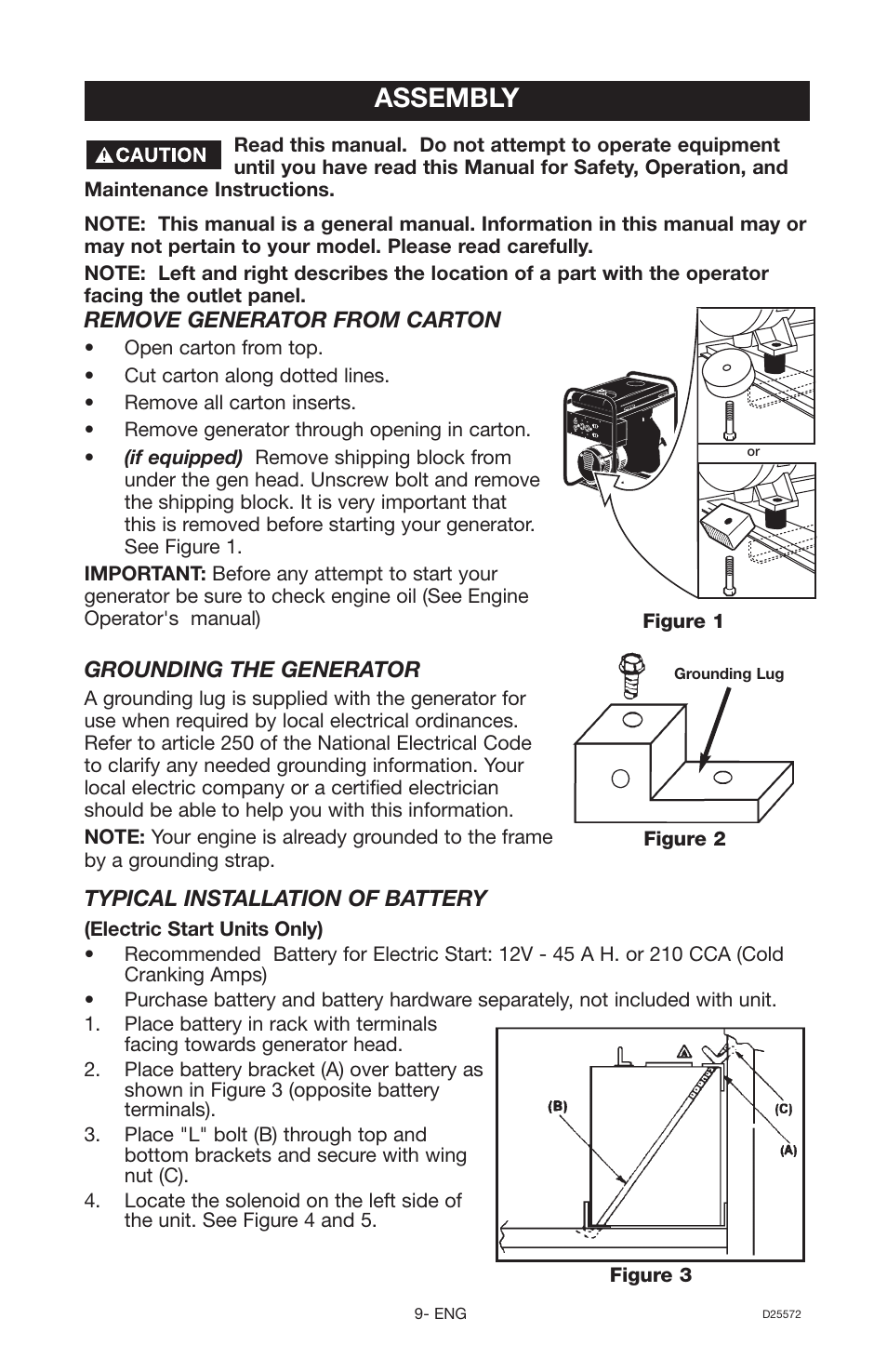 Assembly | DeVillbiss Air Power Company D25572 User Manual | Page 9 / 22