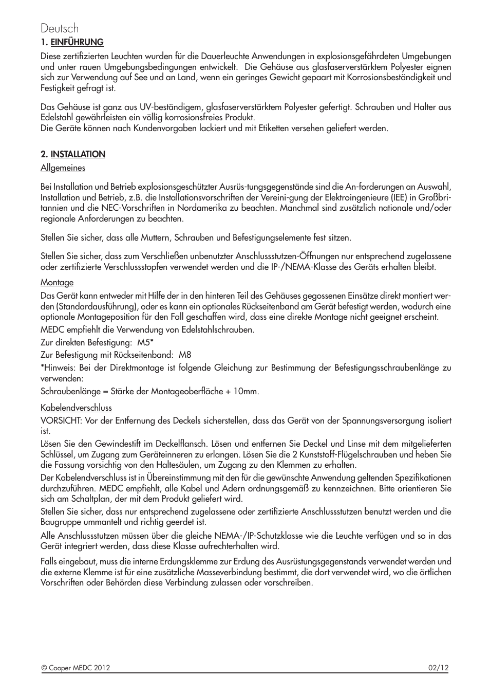 Deutsch | MEDC FB15 User Manual | Page 9 / 16