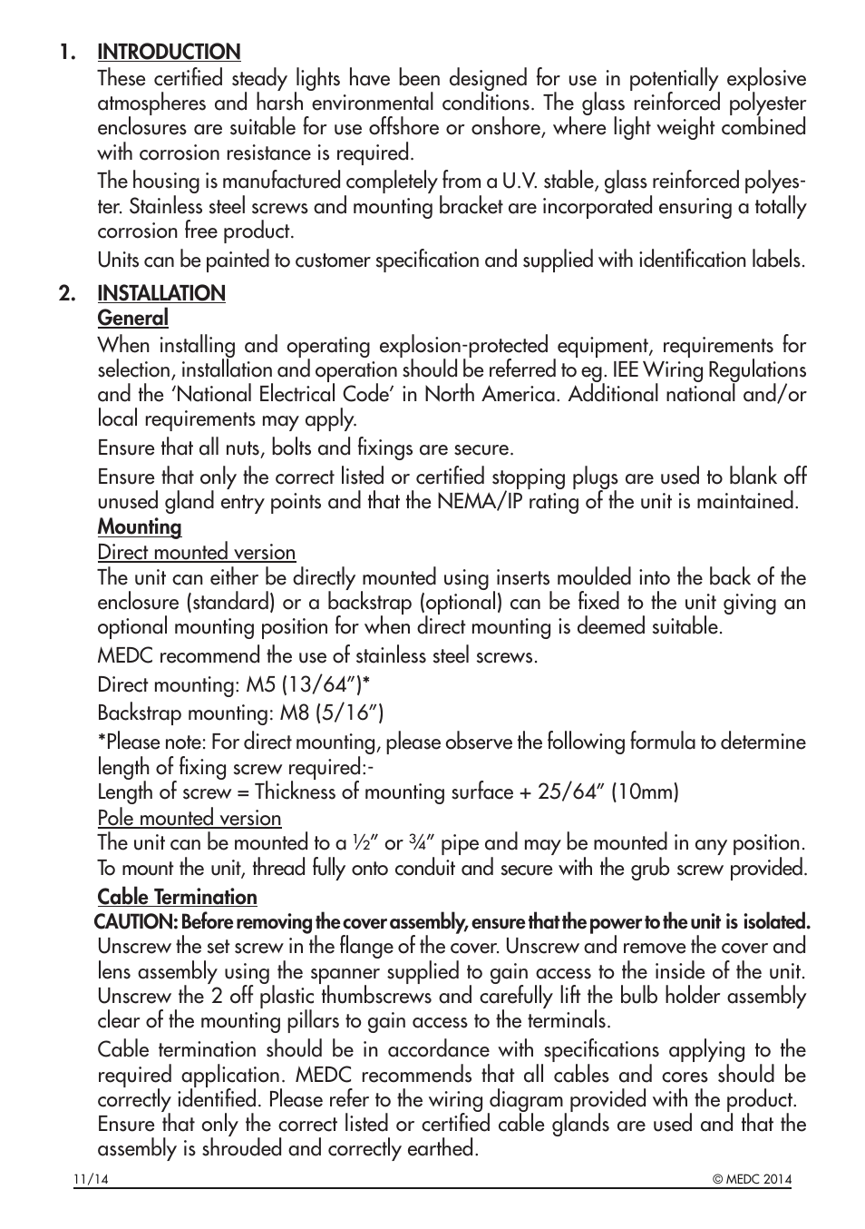 MEDC FB15 User Manual | Page 2 / 4