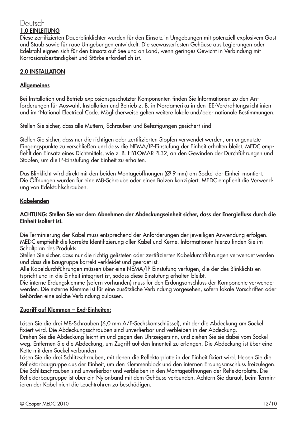 Deutsch | MEDC FB4 User Manual | Page 13 / 24