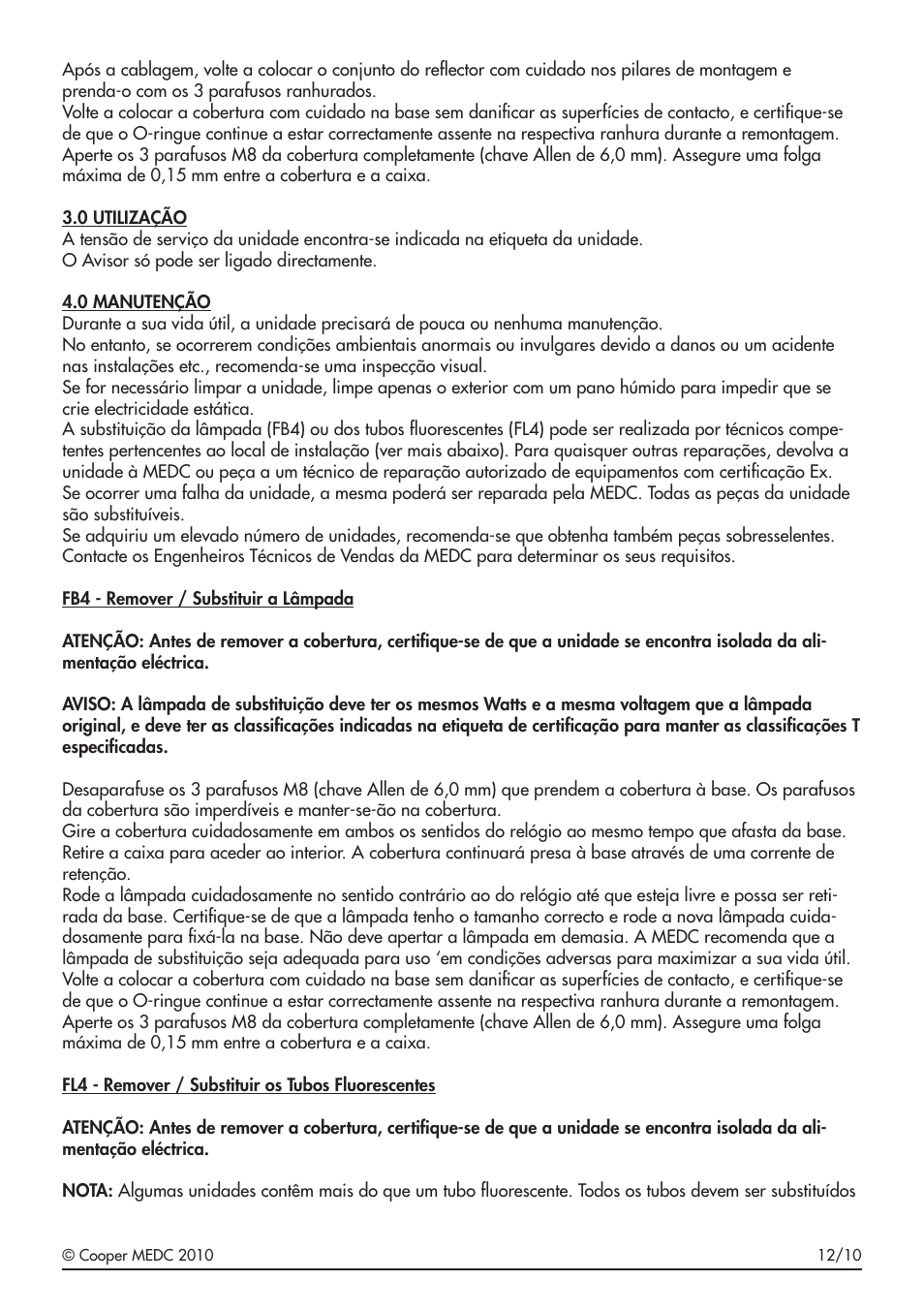 MEDC FB4 User Manual | Page 19 / 24
