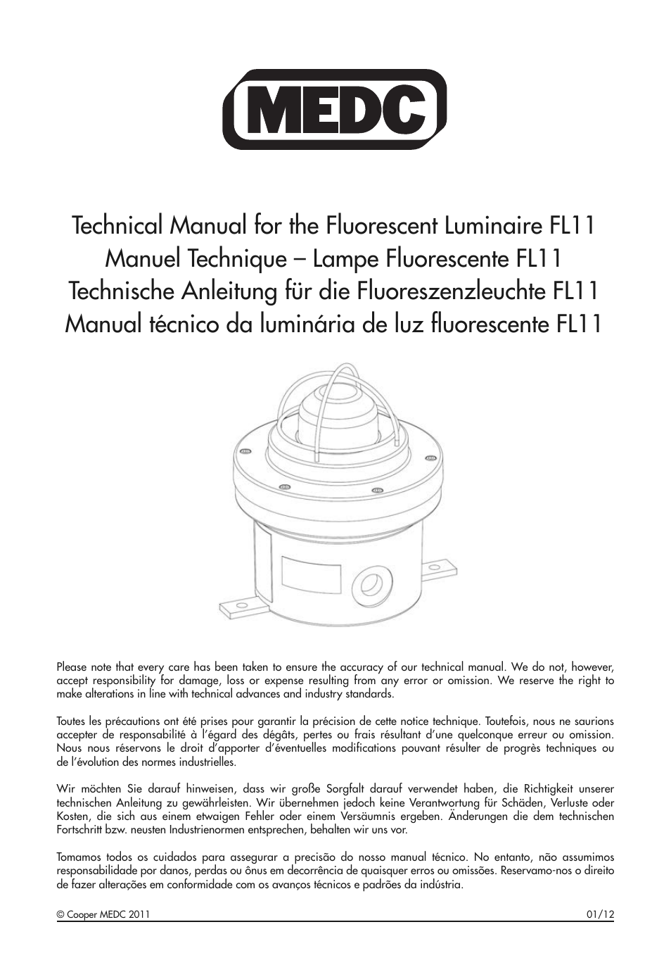 MEDC FL11 User Manual | 20 pages