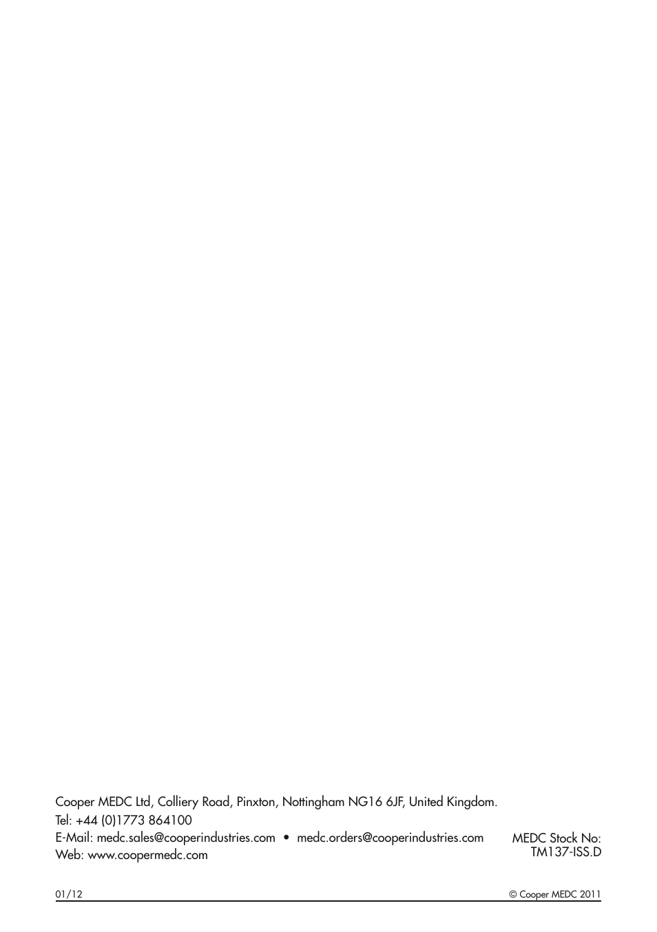 MEDC FL11 User Manual | Page 20 / 20